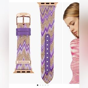 Missoni Zigzag 22mm Textile Apple Watchband
